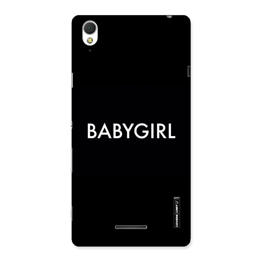 Baby Girl Back Case for Sony Xperia T3
