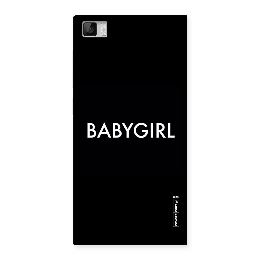 Baby Girl Back Case for Xiaomi Mi3