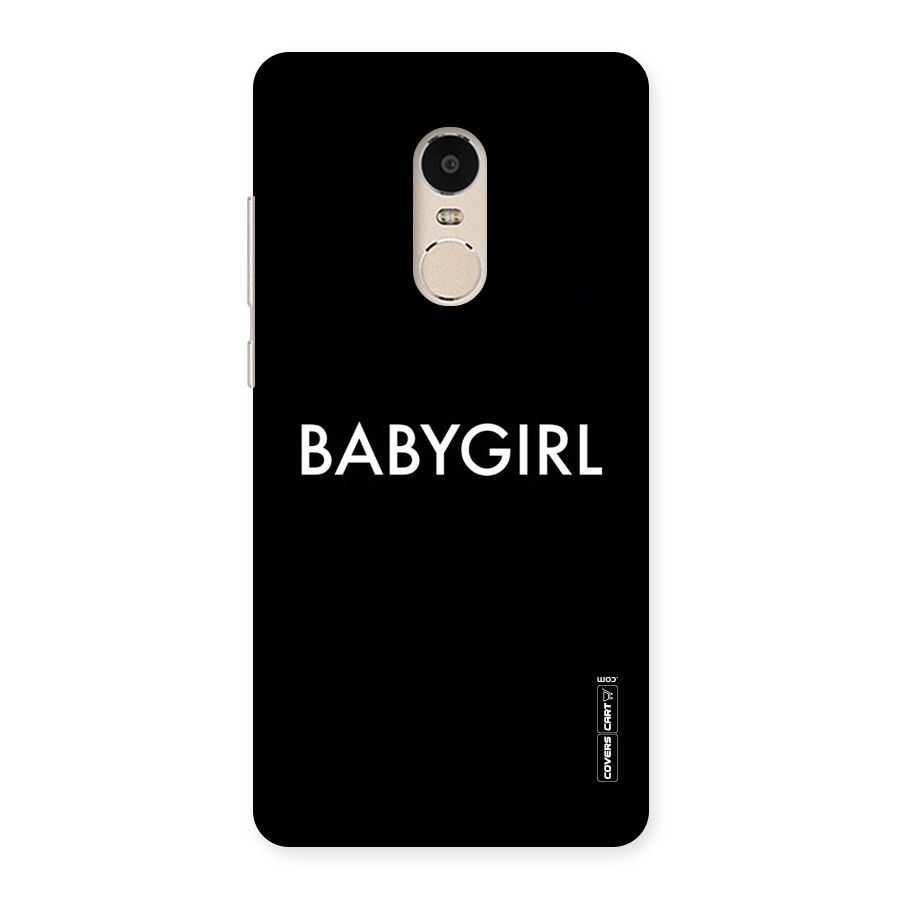 Baby Girl Back Case for Xiaomi Redmi Note 4