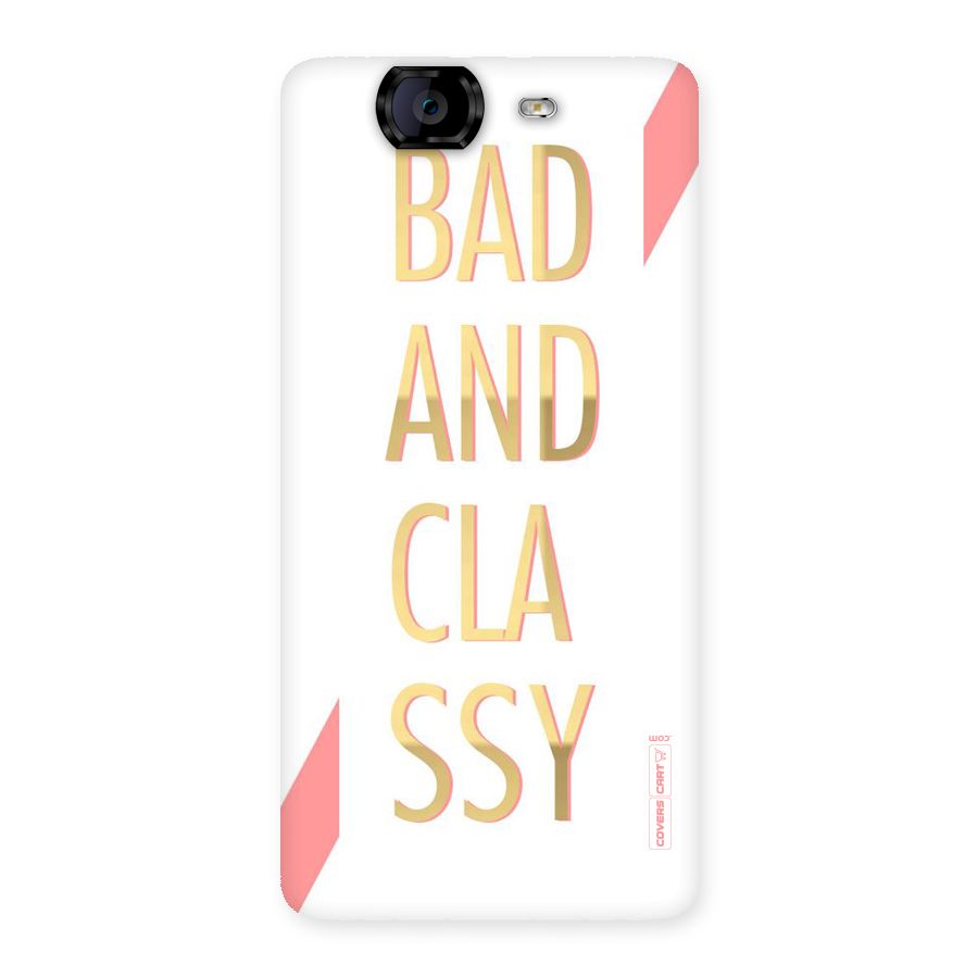 Bad And Classy Back Case for Canvas Knight A350