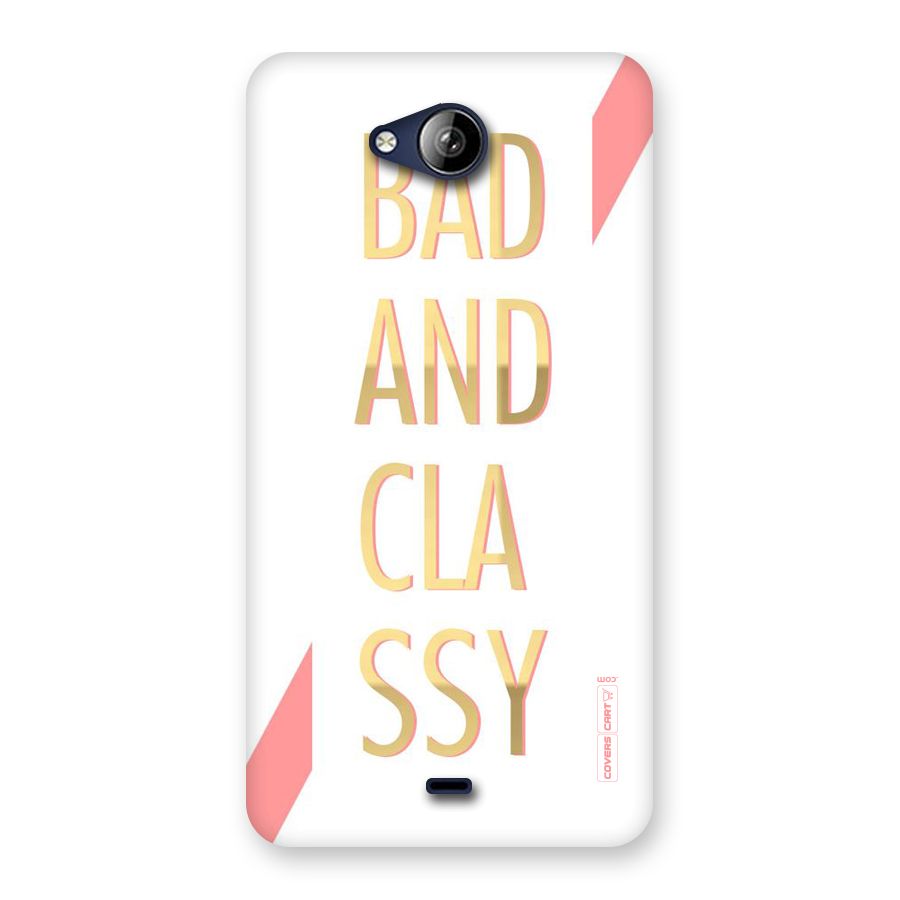 Bad And Classy Back Case for Canvas Play Q355