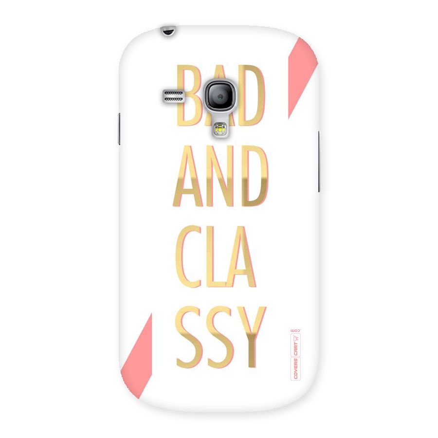 Bad And Classy Back Case for Galaxy S3 Mini