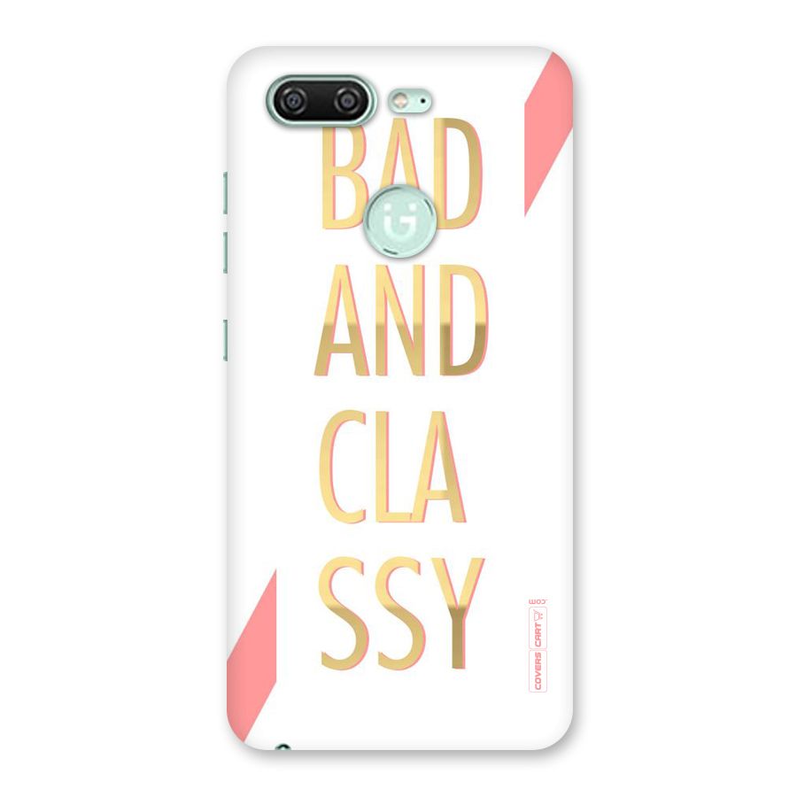 Bad And Classy Back Case for Gionee S10