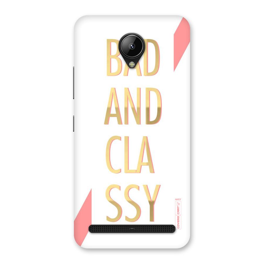 Bad And Classy Back Case for Lenovo C2