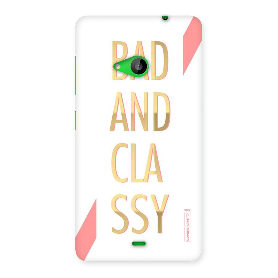 Bad And Classy Back Case for Lumia 535