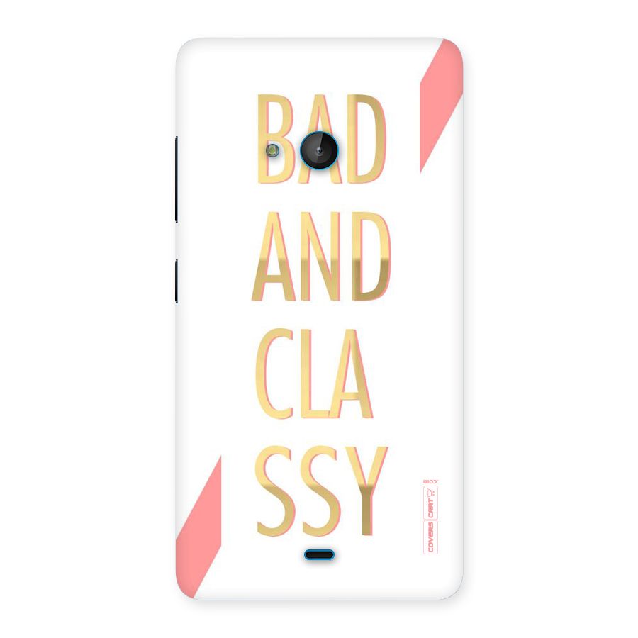Bad And Classy Back Case for Lumia 540