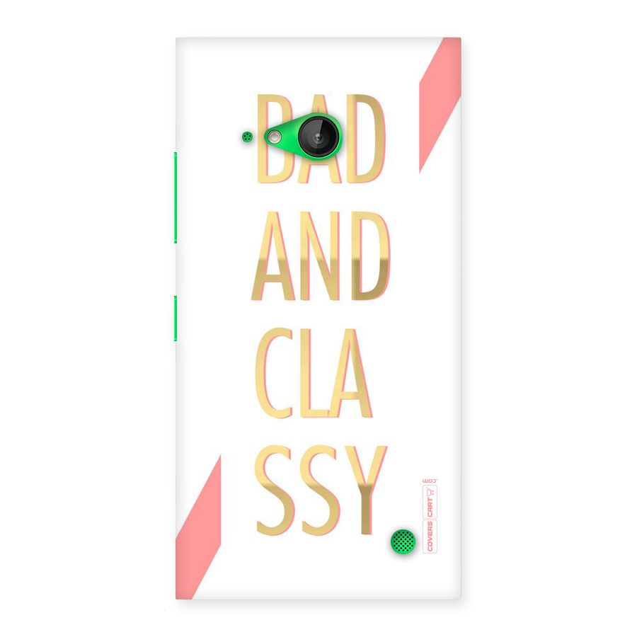 Bad And Classy Back Case for Lumia 730