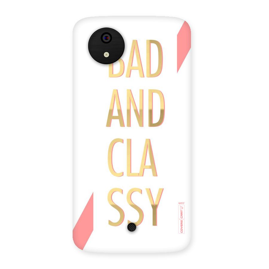 Bad And Classy Back Case for Micromax Canvas A1