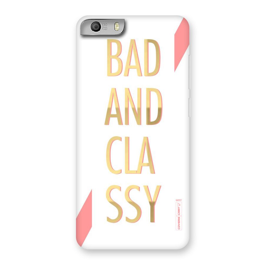 Bad And Classy Back Case for Micromax Canvas Knight 2