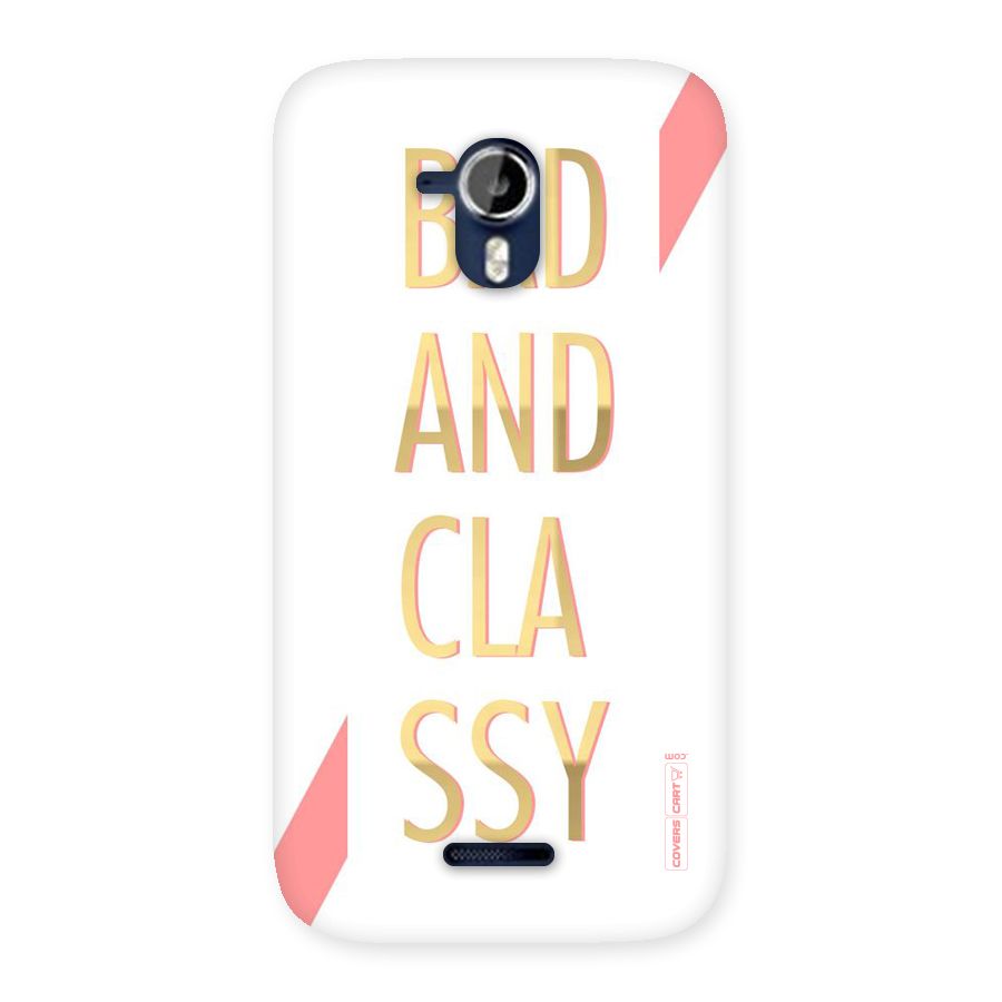Bad And Classy Back Case for Micromax Canvas Magnus A117