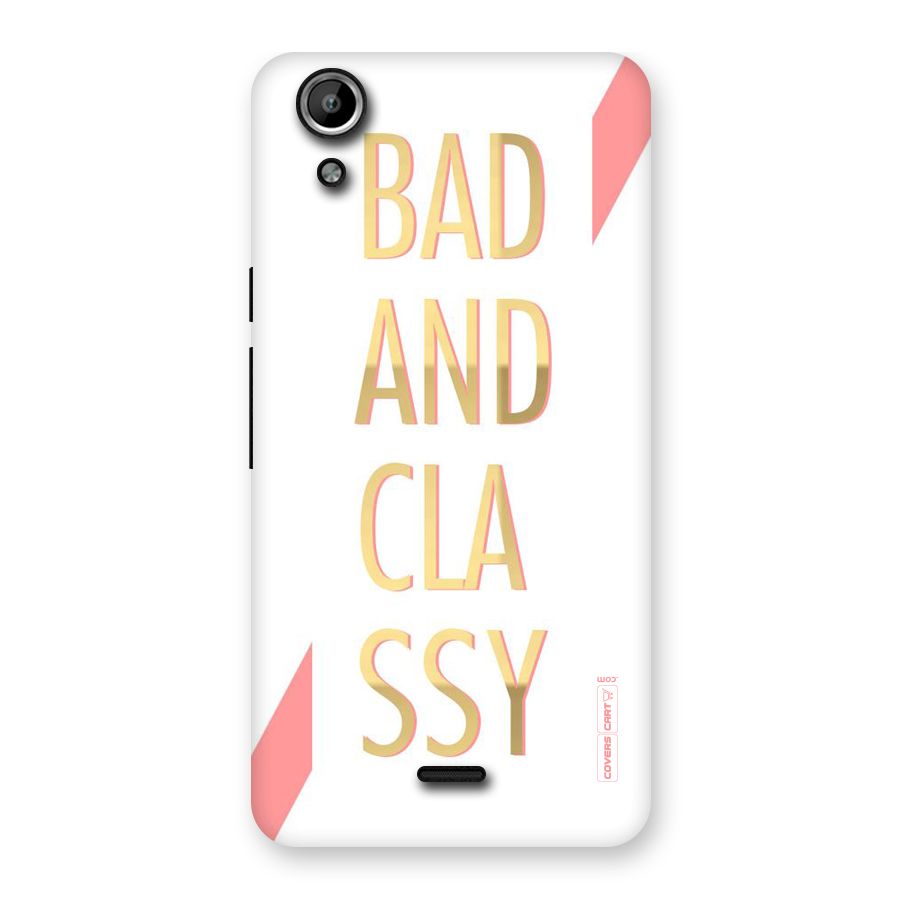 Bad And Classy Back Case for Micromax Canvas Selfie Lens Q345