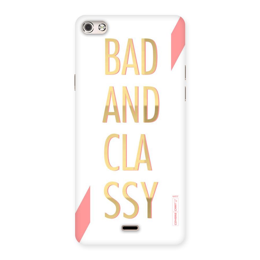 Bad And Classy Back Case for Micromax Canvas Silver 5