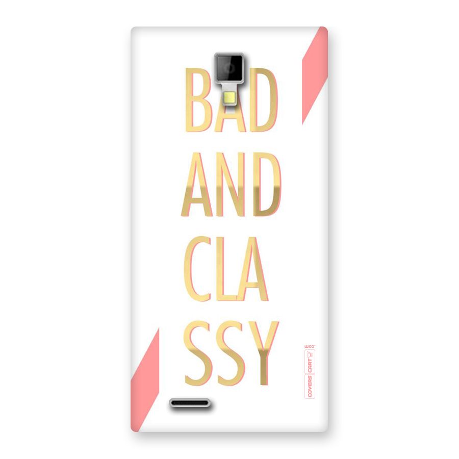 Bad And Classy Back Case for Micromax Canvas Xpress A99