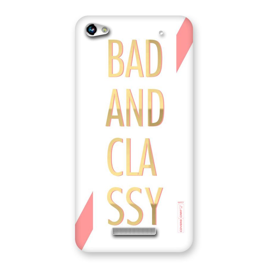 Bad And Classy Back Case for Micromax Hue 2