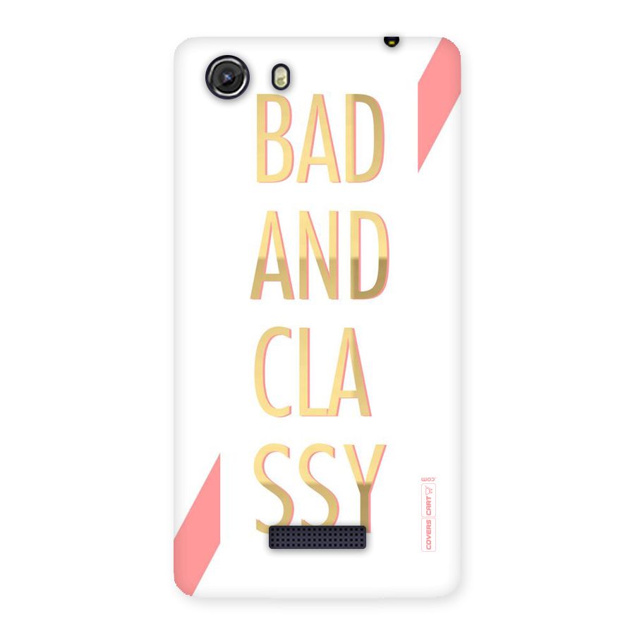 Bad And Classy Back Case for Micromax Unite 3