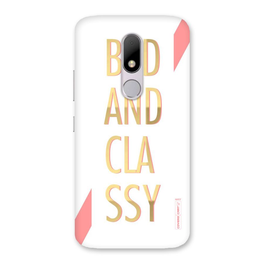 Bad And Classy Back Case for Moto M