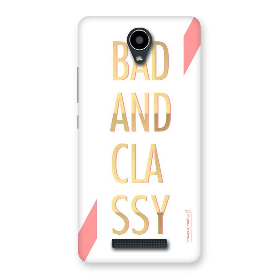 Bad And Classy Back Case for Redmi Note 2