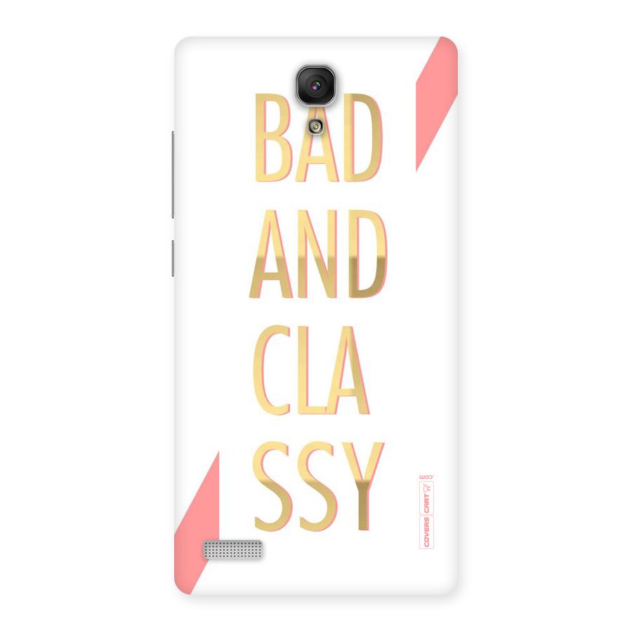 Bad And Classy Back Case for Redmi Note Prime