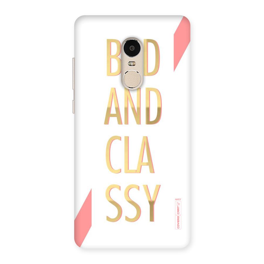 Bad And Classy Back Case for Xiaomi Redmi Note 4