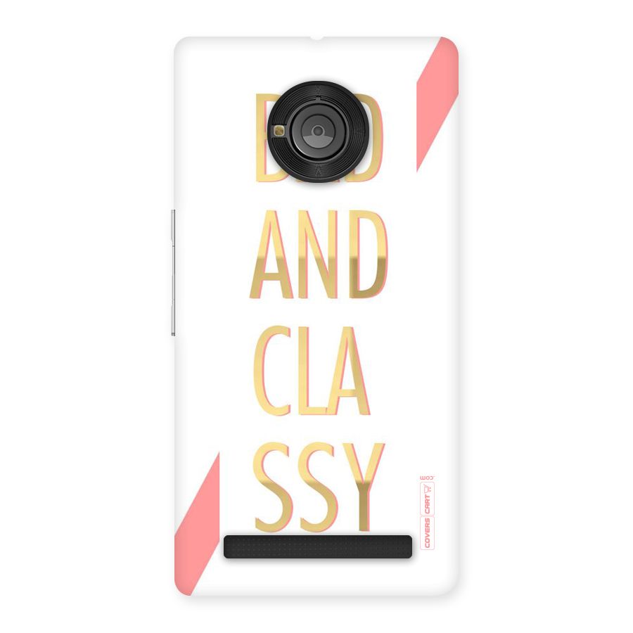 Bad And Classy Back Case for Yu Yunique