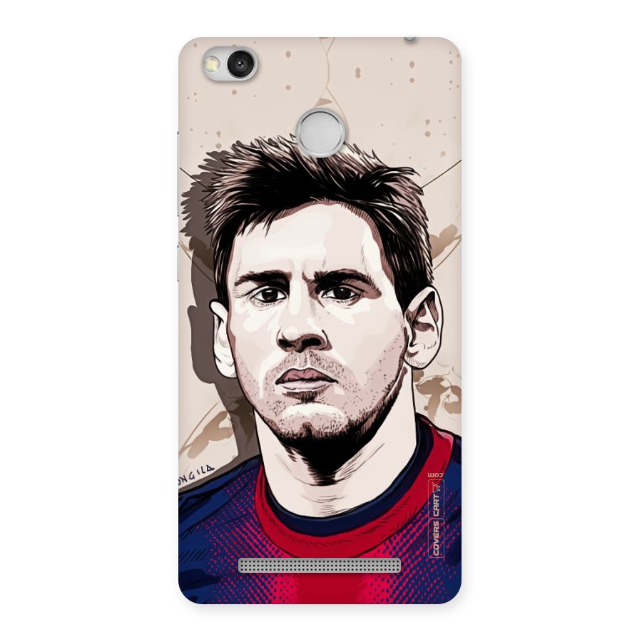 Barca King Messi Back Case for Redmi 3S Prime