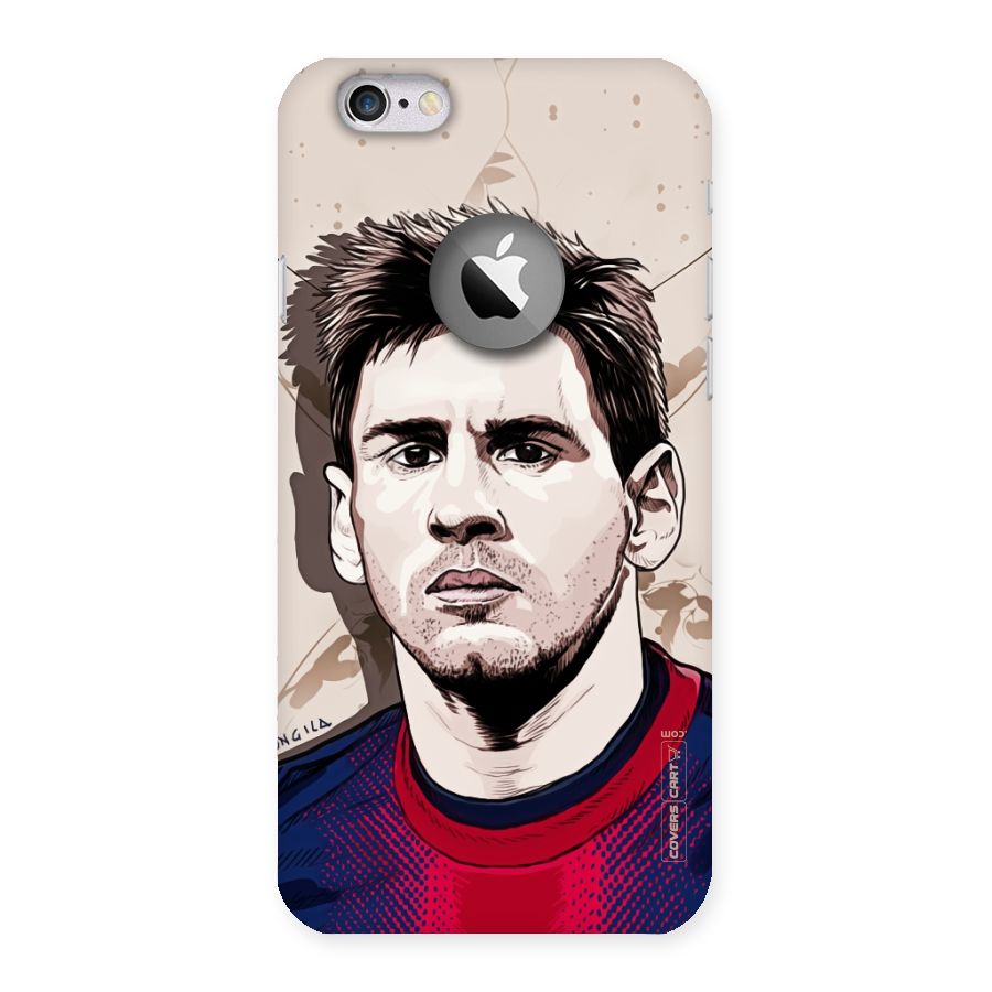 Barca King Messi Back Case for iPhone 6 Logo Cut