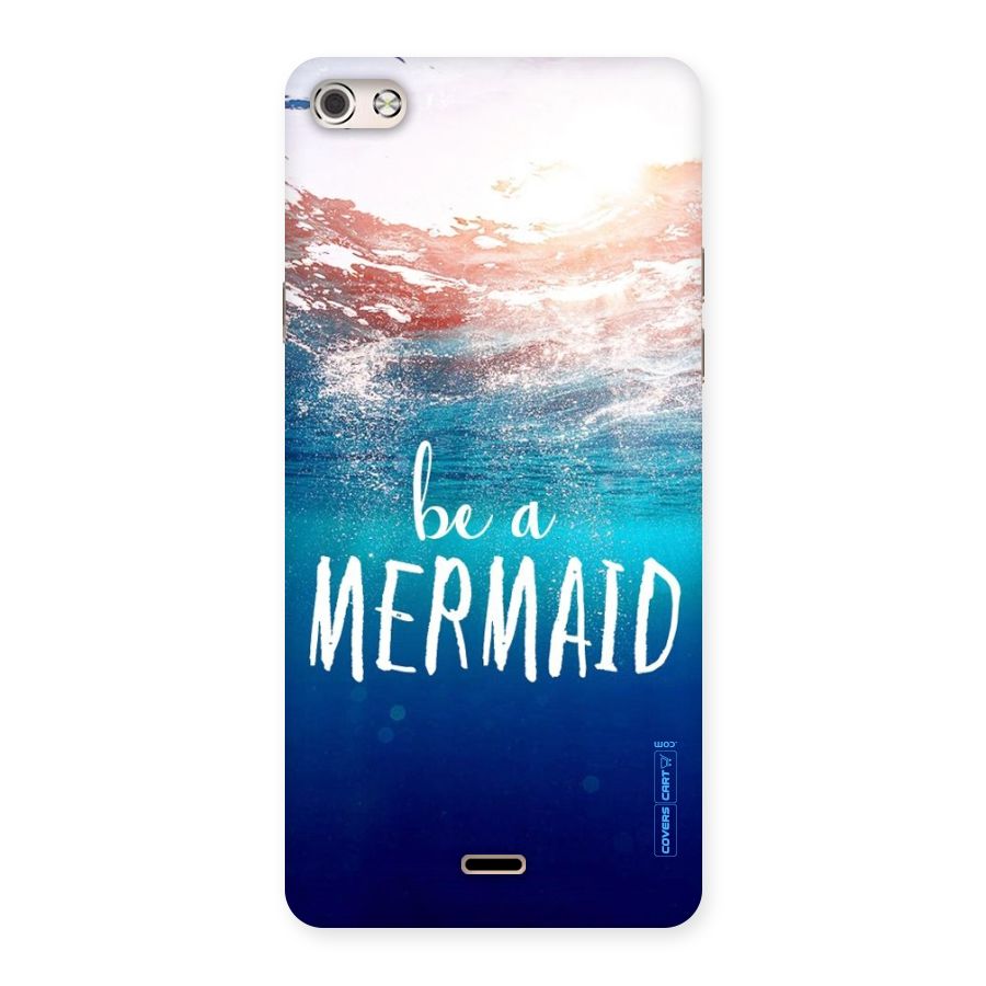 Be A Mermaid Back Case for Micromax Canvas Silver 5