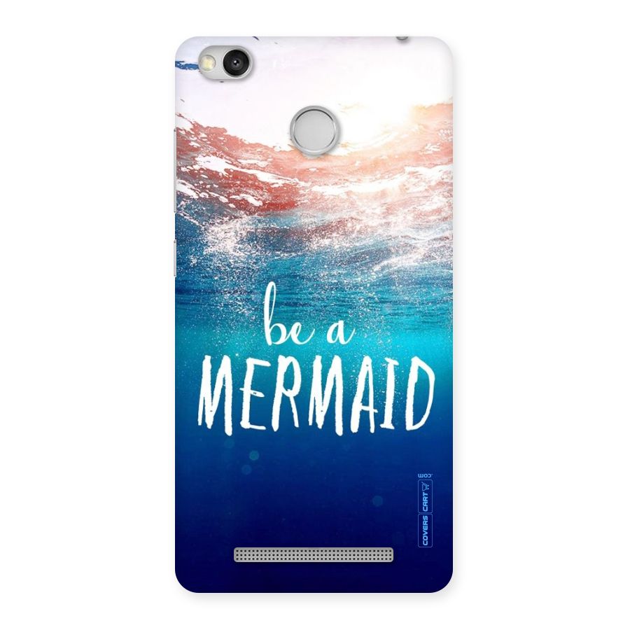Be A Mermaid Back Case for Redmi 3S Prime