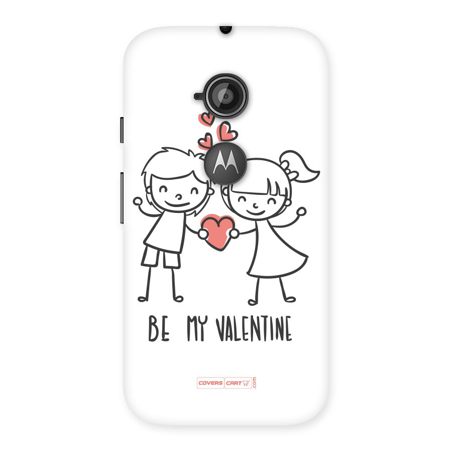 Be My Valentine Back Case for Moto E 2nd Gen
