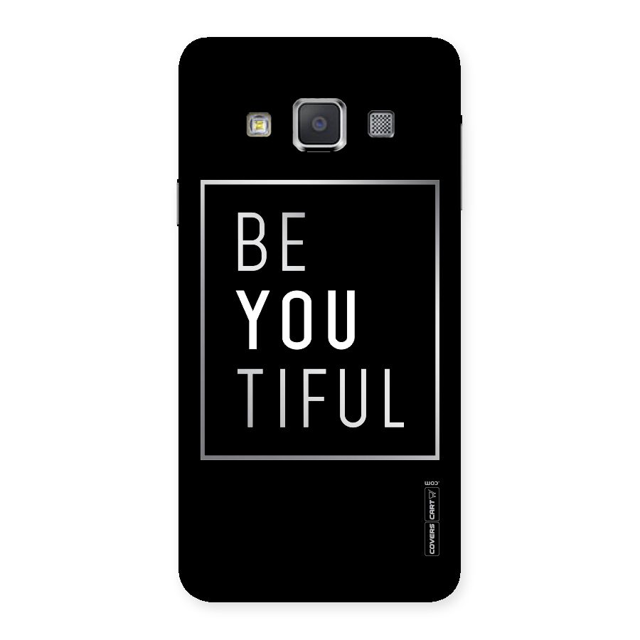 Be You Beautiful Back Case for Galaxy A3