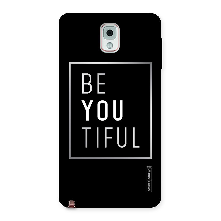 Be You Beautiful Back Case for Galaxy Note 3