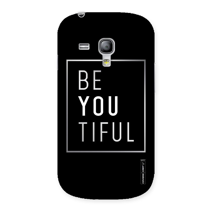Be You Beautiful Back Case for Galaxy S3 Mini