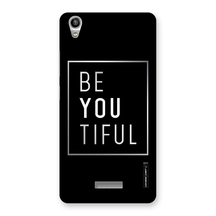 Be You Beautiful Back Case for Lava-Pixel-V1