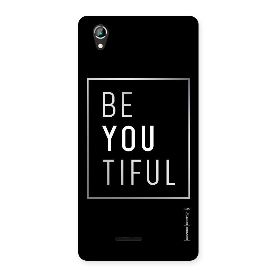 Be You Beautiful Back Case for Lava Iris 800