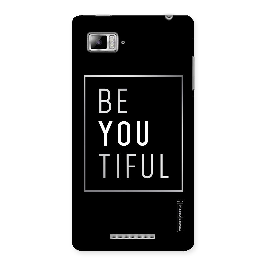 Be You Beautiful Back Case for Lenovo Vibe Z K910