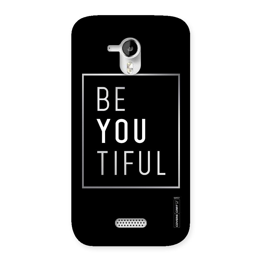 Be You Beautiful Back Case for Micromax Canvas HD A116