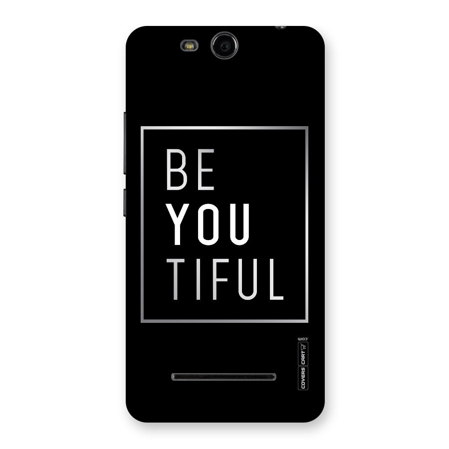 Be You Beautiful Back Case for Micromax Canvas Juice 3 Q392