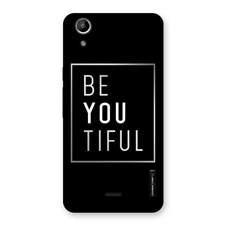 Be You Beautiful Back Case for Micromax Canvas Selfie Lens Q345