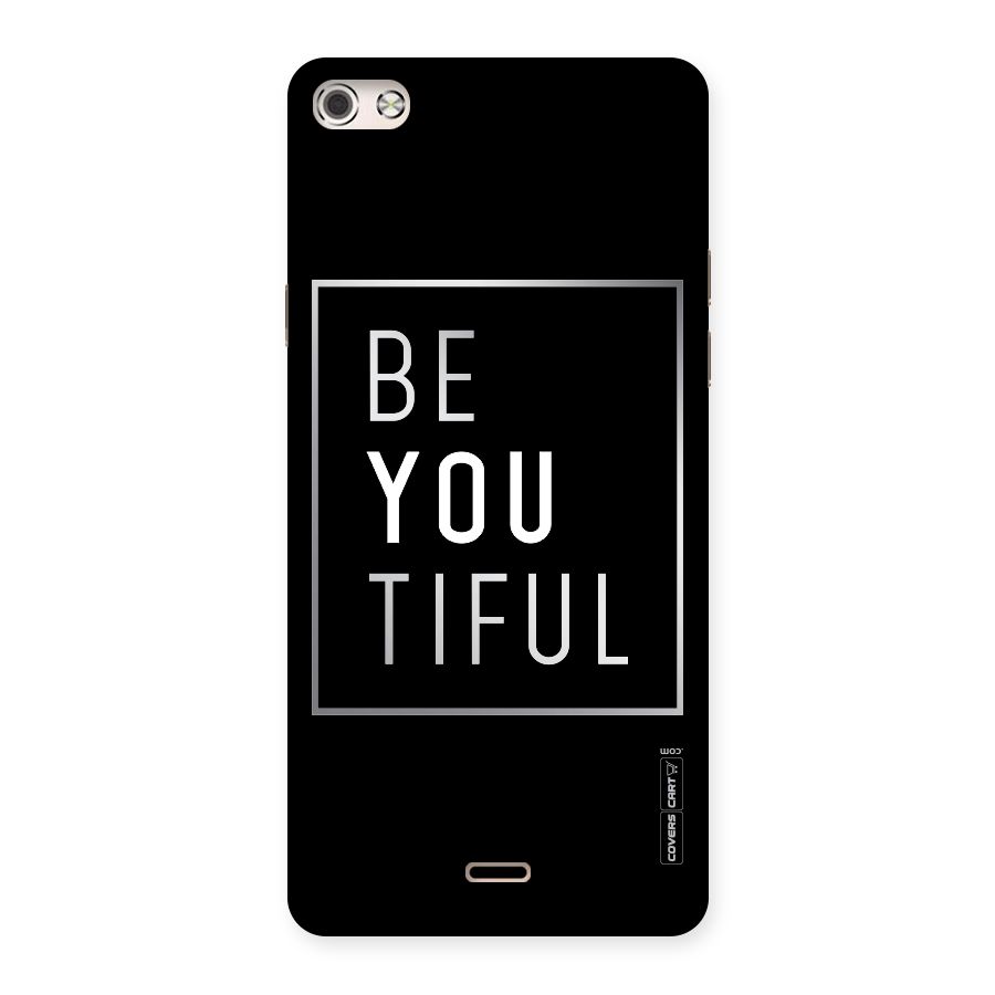 Be You Beautiful Back Case for Micromax Canvas Silver 5