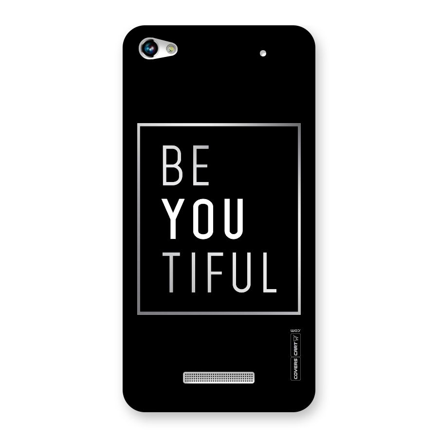 Be You Beautiful Back Case for Micromax Hue 2
