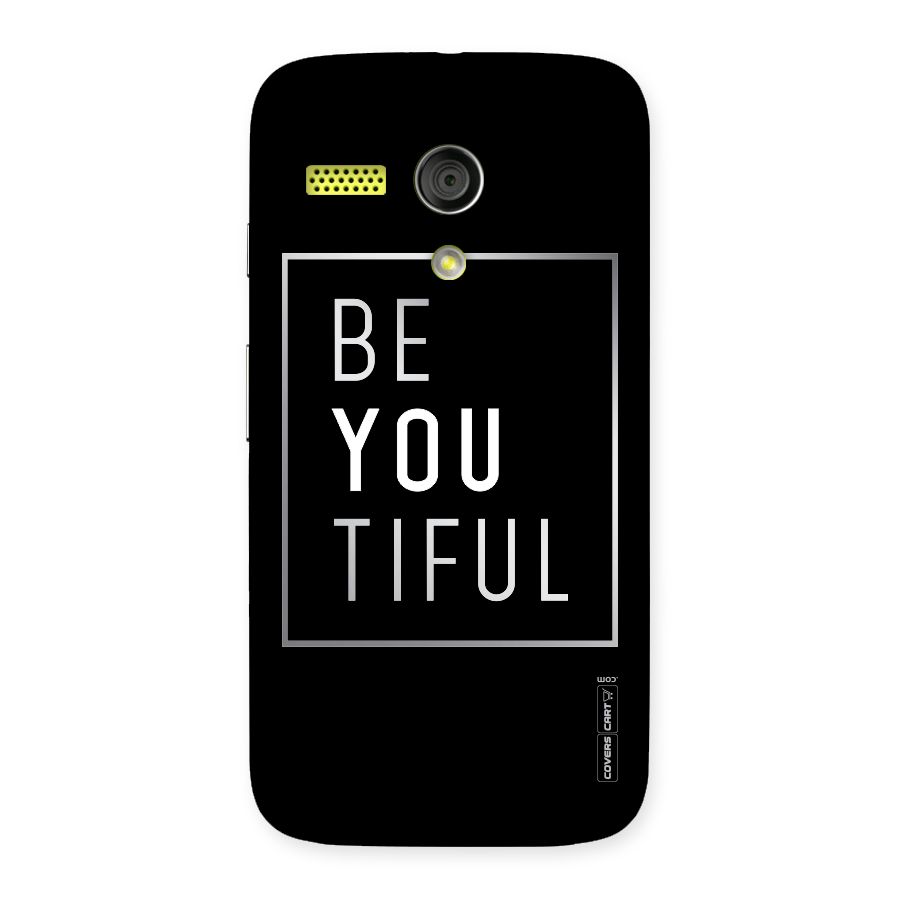 Be You Beautiful Back Case for Moto G