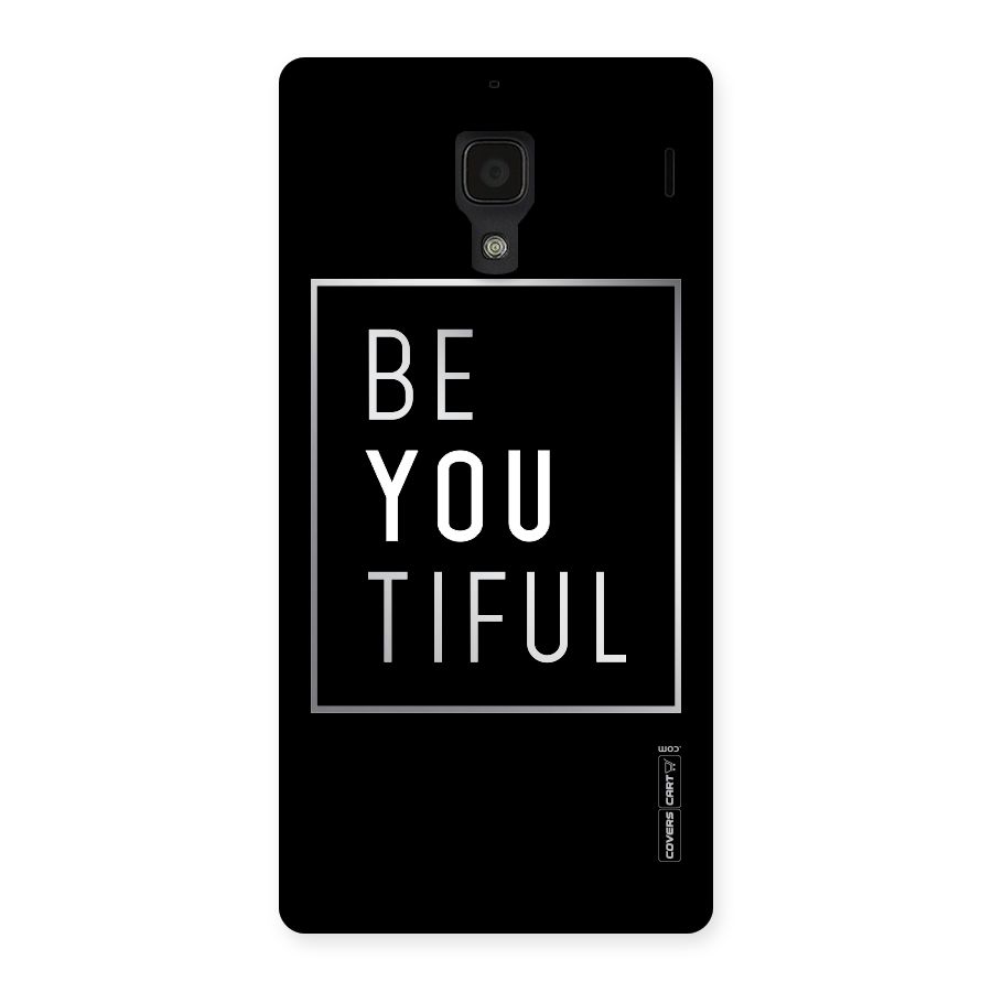 Be You Beautiful Back Case for Redmi 1S