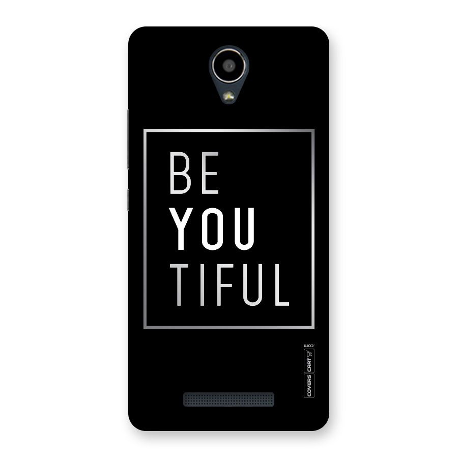 Be You Beautiful Back Case for Redmi Note 2