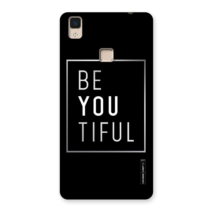 Be You Beautiful Back Case for V3 Max