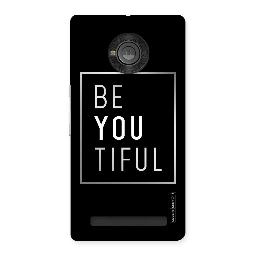 Be You Beautiful Back Case for Yu Yuphoria