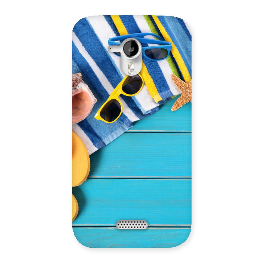 Beach Ready Back Case for Micromax Canvas HD A116