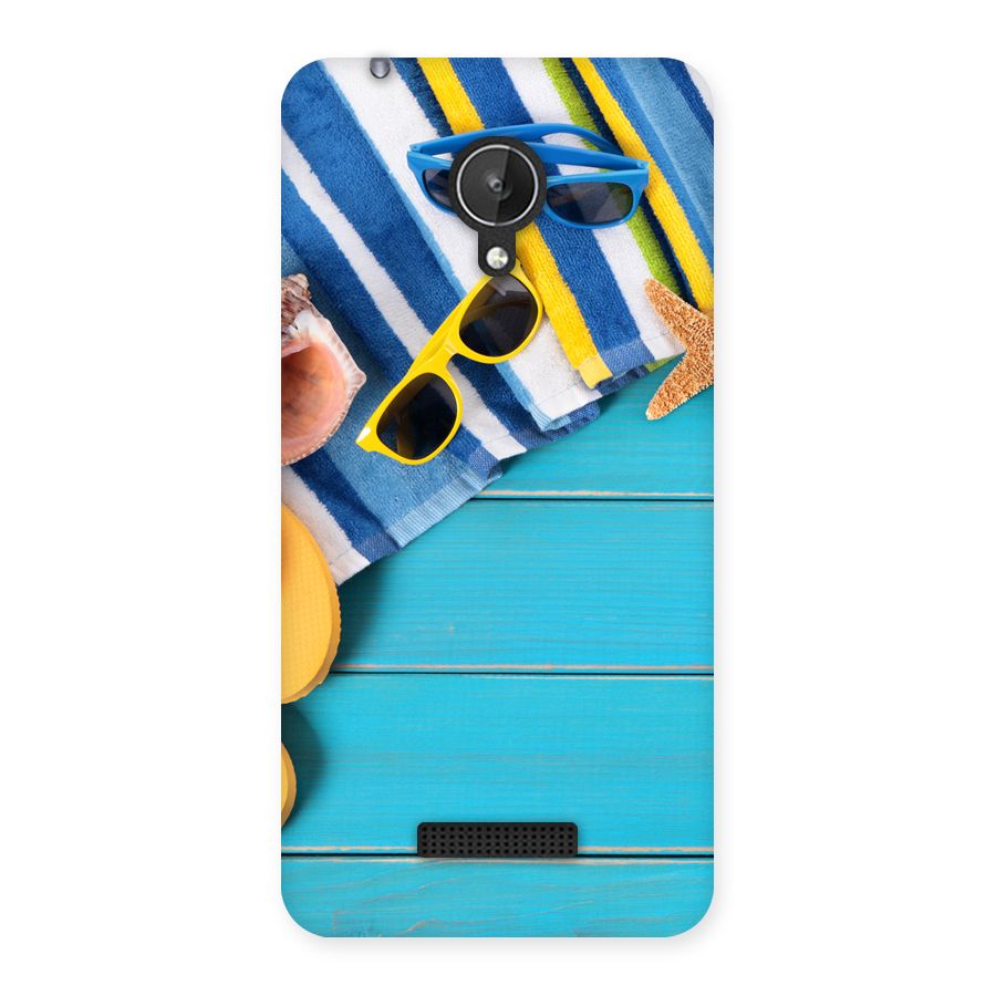 Beach Ready Back Case for Micromax Canvas Spark Q380