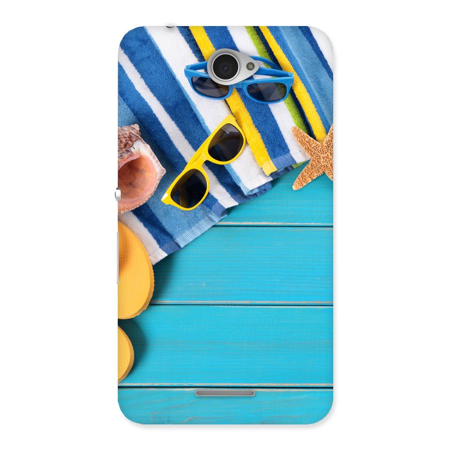 Beach Ready Back Case for Sony Xperia E4
