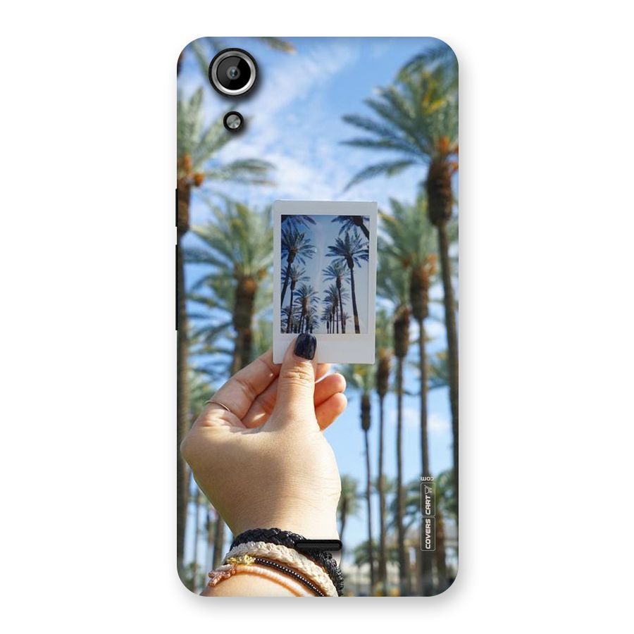 Beach Trees Back Case for Micromax Canvas Selfie Lens Q345
