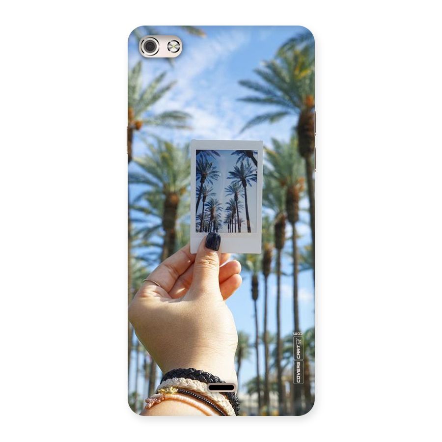 Beach Trees Back Case for Micromax Canvas Silver 5
